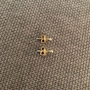 14k Gold Vrai & Oro Tiny Dot Studs